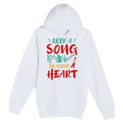 Motivational Music Lover Singing Lover Guitar Lover Premium Pullover Hoodie