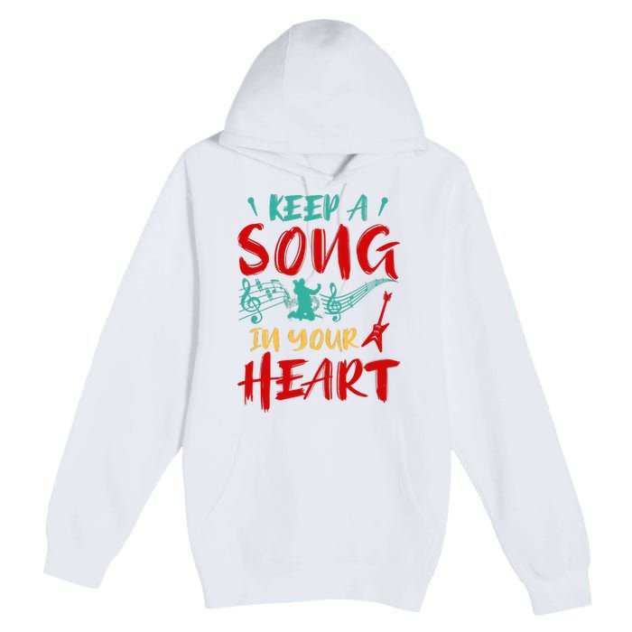 Motivational Music Lover Singing Lover Guitar Lover Premium Pullover Hoodie