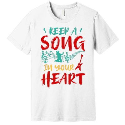 Motivational Music Lover Singing Lover Guitar Lover Premium T-Shirt