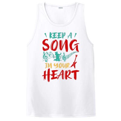 Motivational Music Lover Singing Lover Guitar Lover PosiCharge Competitor Tank