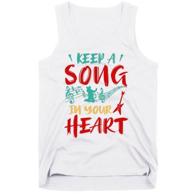 Motivational Music Lover Singing Lover Guitar Lover Tank Top