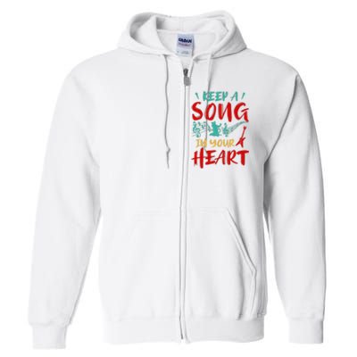 Motivational Music Lover Singing Lover Guitar Lover Full Zip Hoodie