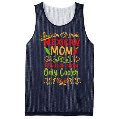 Mexican Mom Like A Regular Mom Only Cooler Definition Gift Mesh Reversible Basketball Jersey Tank