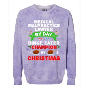 Medical Malpractice Lawyer Christmas Colorblast Crewneck Sweatshirt