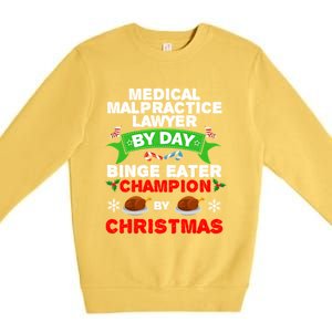 Medical Malpractice Lawyer Christmas Premium Crewneck Sweatshirt