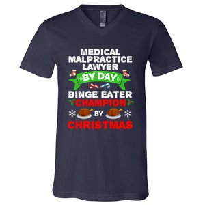 Medical Malpractice Lawyer Christmas V-Neck T-Shirt