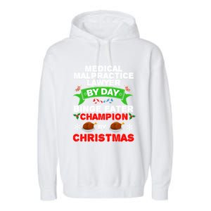 Medical Malpractice Lawyer Christmas Garment-Dyed Fleece Hoodie