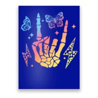 Motherhood Mom Life Rock On Skeleton Hand Bone Gift Poster