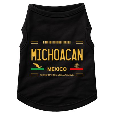 Michoacan Mexico License Plate Aesthetic Michoacan Doggie Tank