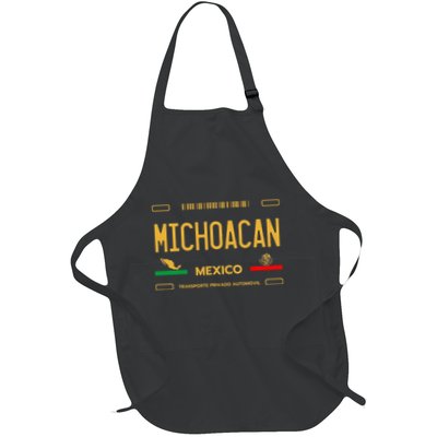 Michoacan Mexico License Plate Aesthetic Michoacan Apron