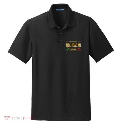 Michoacan Mexico License Plate Aesthetic Michoacan Dry Zone Grid Polo