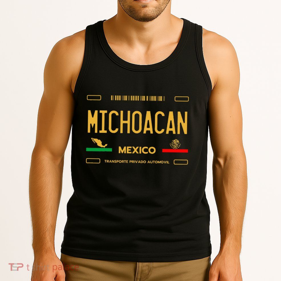 Michoacan Mexico License Plate Aesthetic Michoacan Tank Top