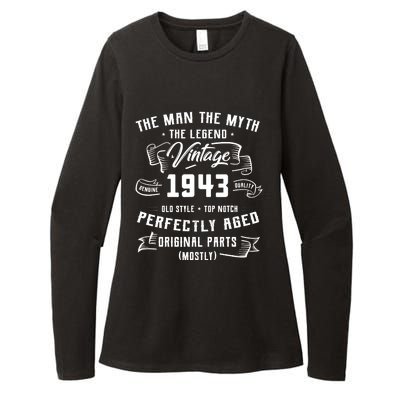 Man Myth Legend 1943 80th Birthday Tee For 80 Years Old Womens CVC Long Sleeve Shirt