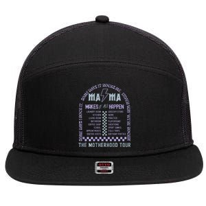 Mama MomS Life MotherS Day Family 7 Panel Mesh Trucker Snapback Hat