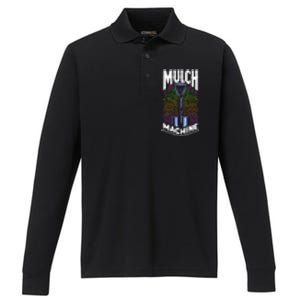 Mulch Machine Performance Long Sleeve Polo