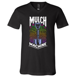 Mulch Machine V-Neck T-Shirt