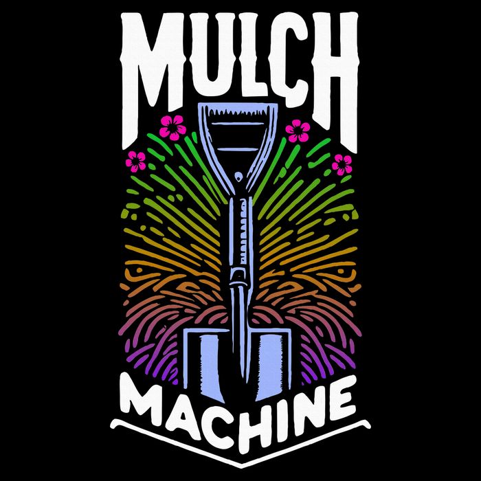 Mulch Machine Flat Bill Trucker Hat