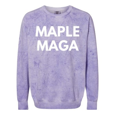 Maple Maga Mcga Make Canada Great Again Colorblast Crewneck Sweatshirt