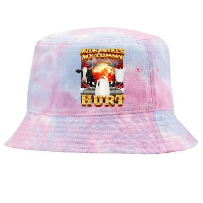 Milk Makes My Tummy Hurt Tie-Dyed Bucket Hat