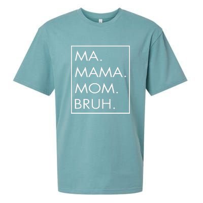 Ma Mama Mom Bruh Sueded Cloud Jersey T-Shirt