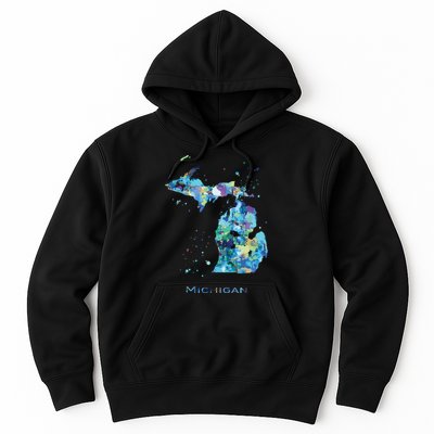 Michigan Map Hoodie