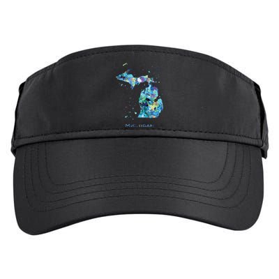 Michigan Map Adult Drive Performance Visor