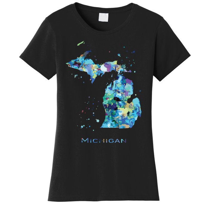 Michigan Map Women's T-Shirt