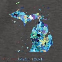 Michigan Map Vector Backpack