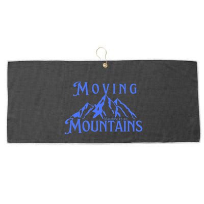 Moving Mountains Large Microfiber Waffle Golf Towel
