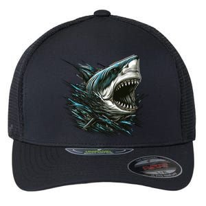 Majestic Megalodon Flexfit Unipanel Trucker Cap