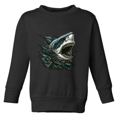 Majestic Megalodon Toddler Sweatshirt