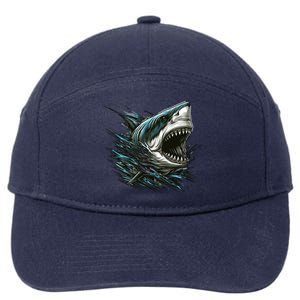 Majestic Megalodon 7-Panel Snapback Hat