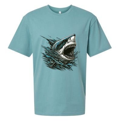Majestic Megalodon Sueded Cloud Jersey T-Shirt