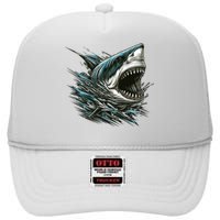 Majestic Megalodon High Crown Mesh Back Trucker Hat