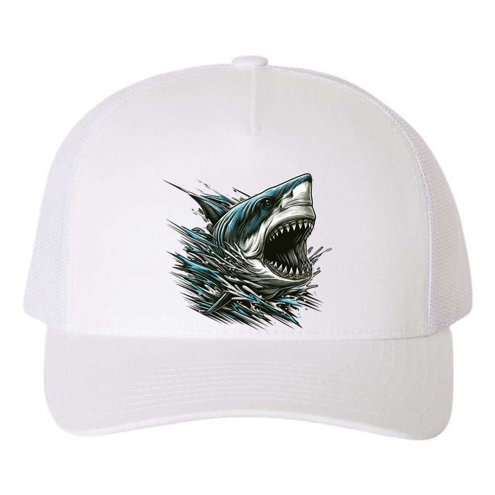 Majestic Megalodon Yupoong Adult 5-Panel Trucker Hat