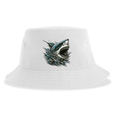 Majestic Megalodon Sustainable Bucket Hat