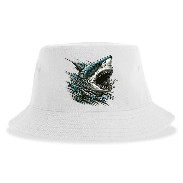 Majestic Megalodon Sustainable Bucket Hat