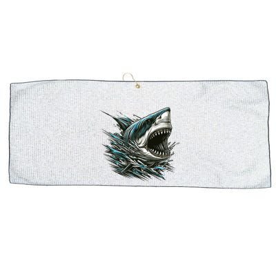 Majestic Megalodon Large Microfiber Waffle Golf Towel