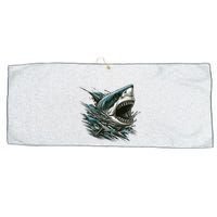 Majestic Megalodon Large Microfiber Waffle Golf Towel