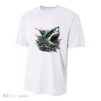Majestic Megalodon Youth Performance Sprint T-Shirt