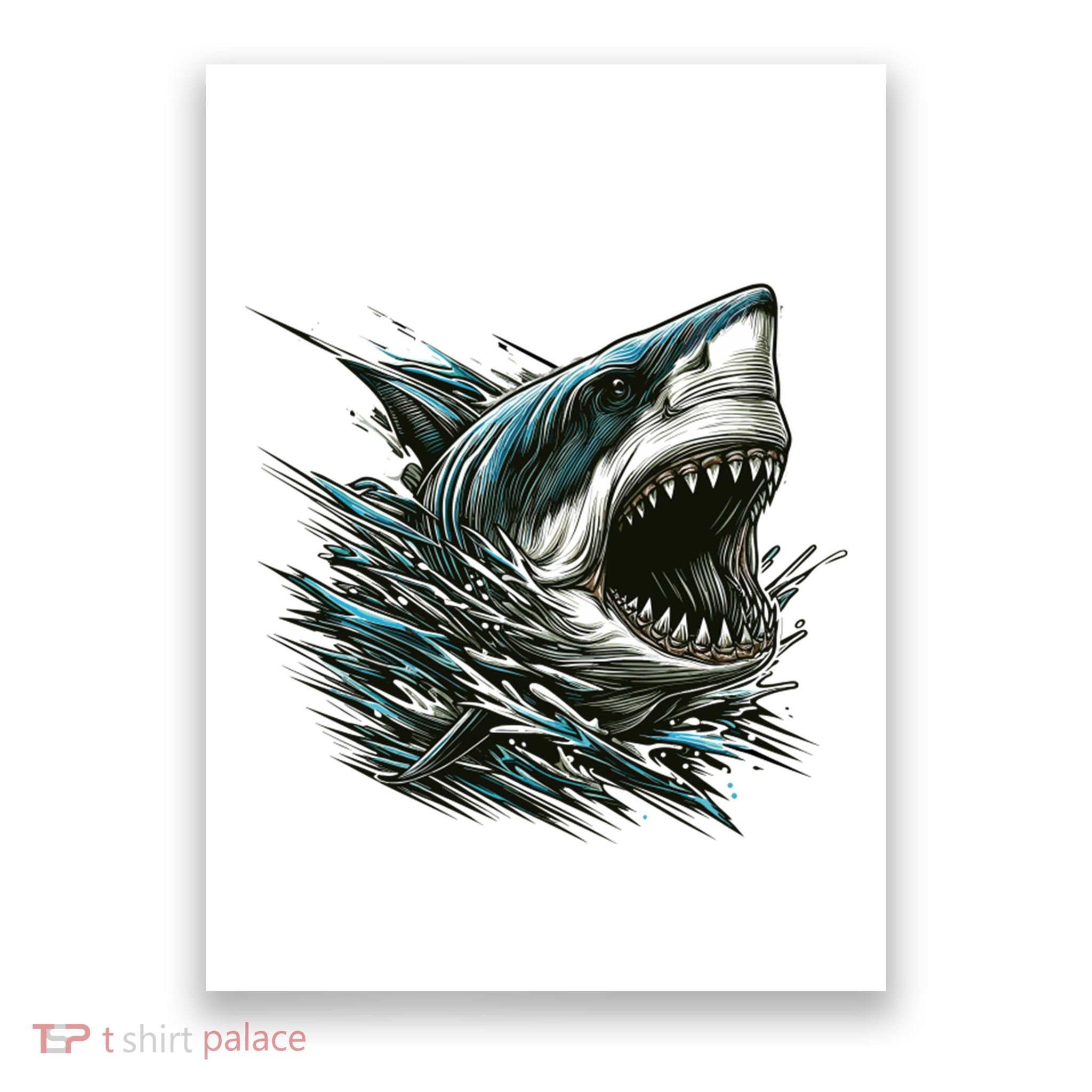 Majestic Megalodon Poster