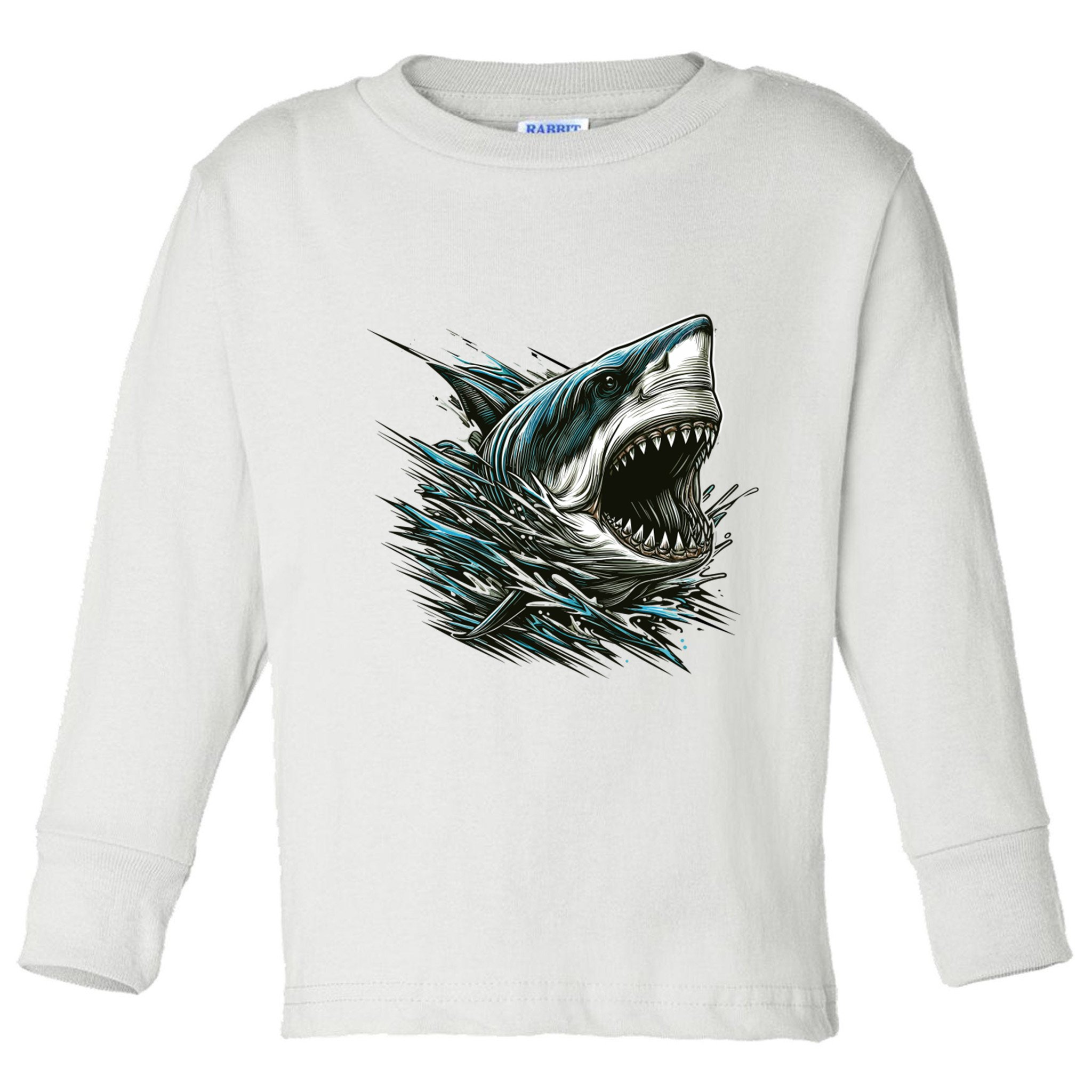 Majestic Megalodon Toddler Long Sleeve Shirt