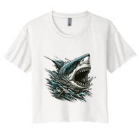 Majestic Megalodon Crop Top