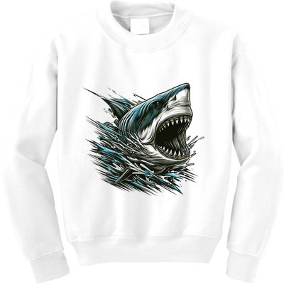 Majestic Megalodon Kids Sweatshirt