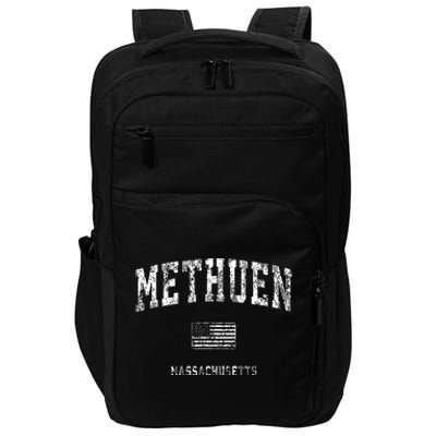 Methuen Massachusetts Ma Vintage American Flag Impact Tech Backpack