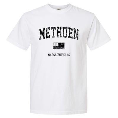 Methuen Massachusetts Ma Vintage American Flag Garment-Dyed Heavyweight T-Shirt