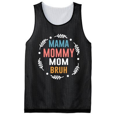 Ma Mama Mom Bruh Vintage Retro Mesh Reversible Basketball Jersey Tank