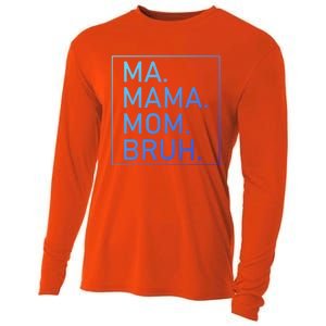 Ma Mama Mom Bruh Mommy Mother S Mama Cute Gift Cooling Performance Long Sleeve Crew