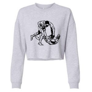 Mma Mixed Martial Arts Gift Cropped Pullover Crew