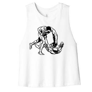 Mma Mixed Martial Arts Gift Women's Racerback Cropped Tank